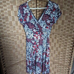 Midi Dress, V-neck, floral